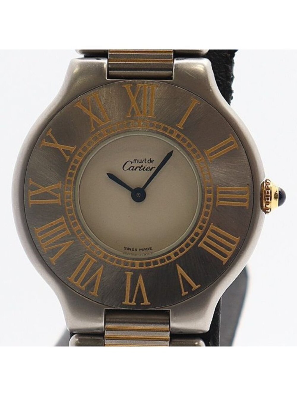 Cartier Must 21 SS White Dial Watch